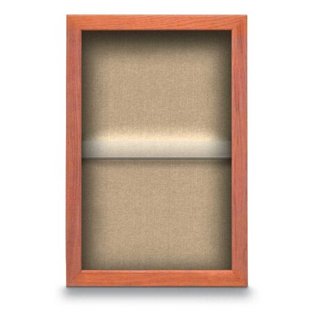United Visual Products Indoor Enclosed Combo Board, 48"x36", Black Frame/Burgundy & Ultramarine UVCB4836B-BURGUN-ULTMAR